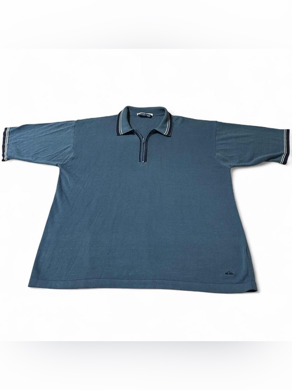 Vintage Y2K Quiksilver Surf Quarter Zip Polo Size XL